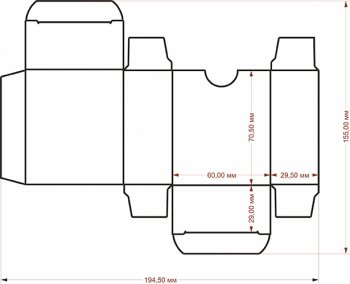 Коробка 60х70х30 мм