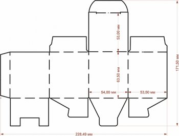 Коробка 54х54х63 мм