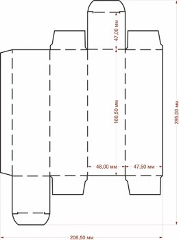 Коробка 48х48х160 мм