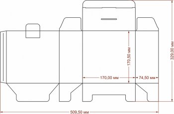 Коробка 74х170х170 мм