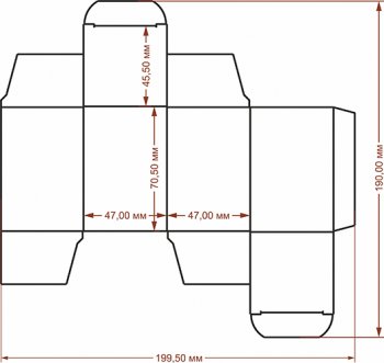 Коробка 47х47х70 мм